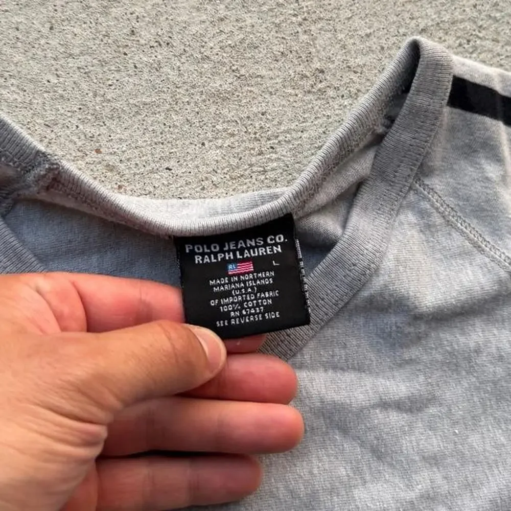 Polo ralph lauren Polo Jeans long sleeve grey striped shirt